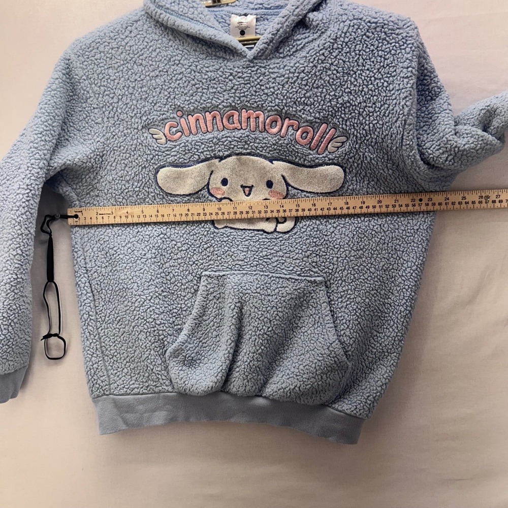 Cinnamoroll Sanrio Teddy‎ Hoodie Sweatshirt Blue Large - Picture 9 of 11